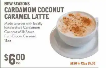 New Seasons Market New Seasons Cardamom Coconut Caramel Latte offer