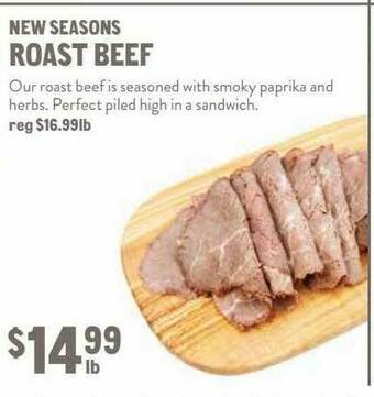 New Seasons Market New Seasons Roast Beef offer