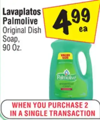 El Super Palmolive Original Dish Soap offer