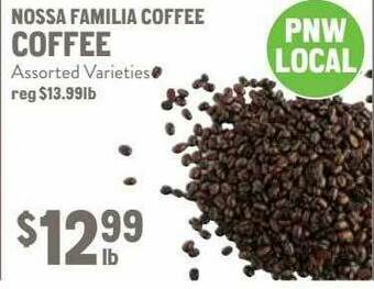 New Seasons Market Nossa Familia Coffee Coffee offer