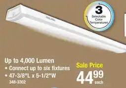 Menards Lithonia Lighting 4000 Lumens 4' LED Wraparound Light offer