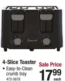 Menards Continental 4-Slice Toaster offer