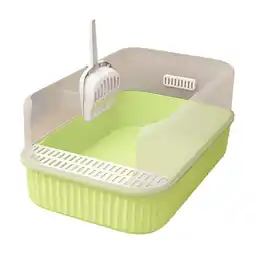 Walmart Kitty Litter Pan Compact Pet Supplies with Cat Litter Spade Open Top Kitten Litt Green offer