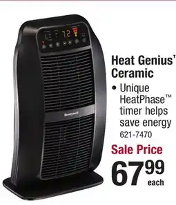 Menards Honeywell Heat Genius 1,500W Ceramic Electric Space Heater offer