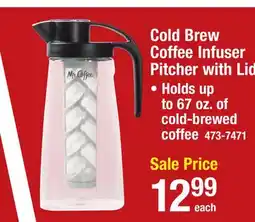 Menards Mr. Coffee 67 oz. Cold Brew Coffee Infuser Pitcher w/ Lid offer