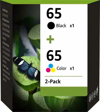 Walmart 65 Ink Printer Cartridge, Black/Tri-Color, 2 Pack offer