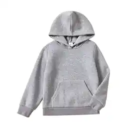 Walmart PatPat Kid Boys Girls Hoodies Pullover Fleece Solid Color Sweatshirt with Pocket Top Size 4-14 offer