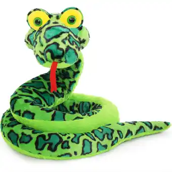 Walmart Muiteiur 98'' Giant Snake Stuffed Animal Green Boa Constrictor Snake Plush Toy offer