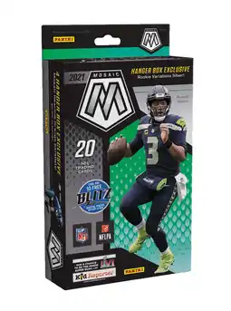 Walmart 21 Panini Mosaic Football Hanger Box Trading Cards offer