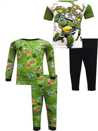 Walmart American Marketing Enterprises INC Boys Teenage Mutant Ninja 4 Piece Cotton Toddler Pajama Set (4T) offer