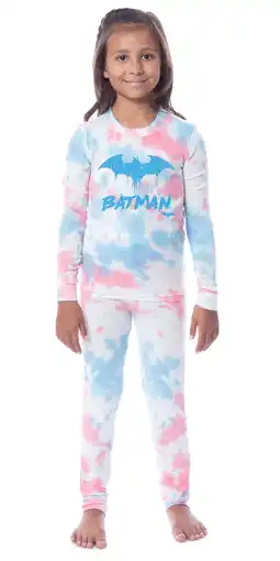 Walmart DC Comics Batman Unisex Youth Child Girls' Boys' Sleep Tight Fit Pajama Set offer