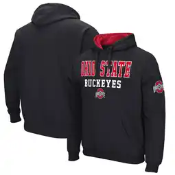 Walmart Men's Colosseum Black Ohio State Buckeyes Sunrise Pullover Hoodie offer