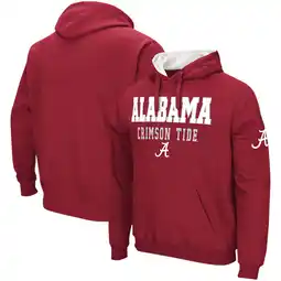 Walmart Men's Colosseum Crimson Alabama Crimson Tide Sunrise Pullover Hoodie offer