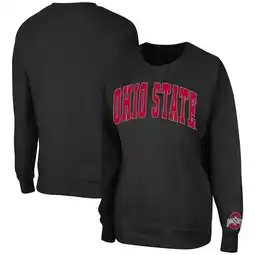 Walmart Women's Colosseum Black Ohio State Buckeyes Campanile Pullover Sweatshirt offer