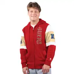 Walmart Men's Starter Scarlet San Francisco 49ers Extreme Full-Zip Hoodie offer