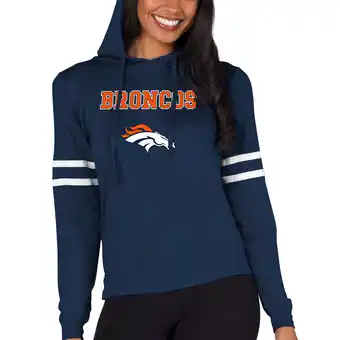 Walmart Women's Concepts Sport Navy Denver Broncos Marathon Lightweight Lounge Pullover Hoodie offer