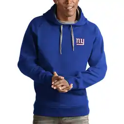 Walmart Men's Antigua Royal New York Giants Logo Victory Pullover Hoodie offer