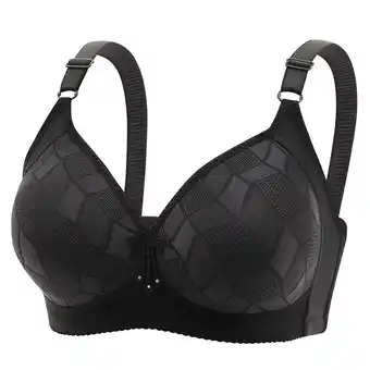 Walmart IFNND Womens Plus Size Bra Adjustable Straps Padded Push Up Bra Full Coverage T-Shirt Bras offer