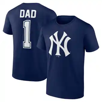 Walmart Men's Navy New York Yankees Father's Day #1 Dad T-Shirt offer