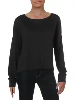 Walmart Levi's Womens Claire Crop Long Sleeves T-Shirt Black XL offer