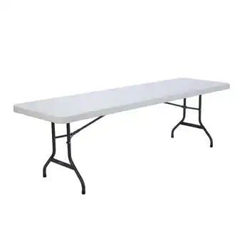 Walmart Lifetime 8 Foot Rectangle Folding Table, Indoor/Outdoor Commercial Grade, White Granite (22980) offer