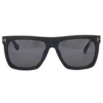 Walmart Tom Ford Morgan Polarized Smoke Browline Unisex Sunglasses FT0513 02D 57 offer