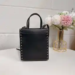 Walmart Coach CE729 Mini Cashin Tote With Crystal Rivets IN BLACK offer