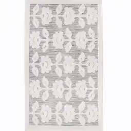 Walmart My Texas House Poppy 2' x 3' Grey Floral Indoor/Outdoor Area Rug offer