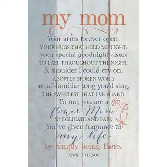 Walmart Dexsa ''My Mom Your Arms '' Textual Art on Wood offer