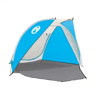 Walmart Coleman 7' x 4' Beach Outdoor Compact Canopy Sun Shade Tent SPF 50+, Blue offer