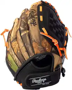 Walmart Rawlings Playmaker Camo Kids Baseball Gloves for Kids offer