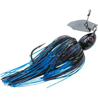 Walmart Z-Man PZ12-08 Project Z ChatterBait 1/2 oz. Black/Blue Fishing Lure Size 5 Hook offer