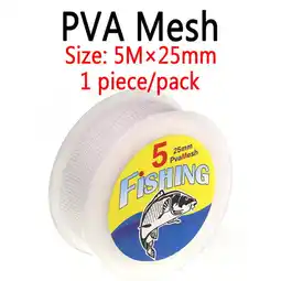 Walmart 5m Water Soluble Dissolving PVA Mesh Net for Carp Fishing Feeder Trap Bait Bag offer