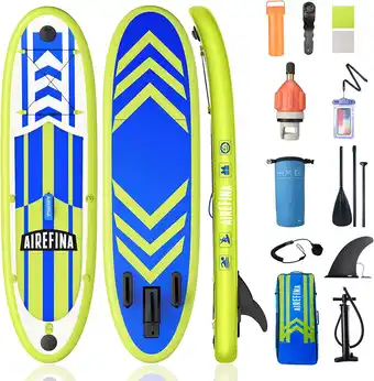 Walmart Airefina 11' Inflatable Stand Up Paddle Board with Carrying Bag offer