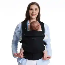 Walmart Momcozy Ergonomic Baby Carrier, Hands-Free Comfort, 3-Position, Black offer