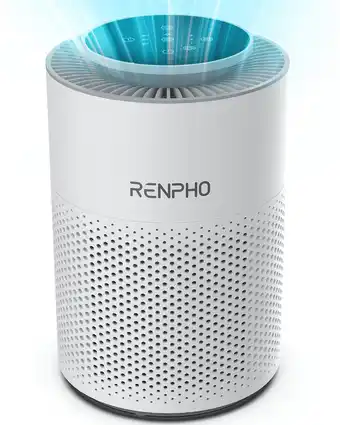 Walmart RENPHO Air Purifier, HEPA Filter Air Cleaner for 99.97% Odors, Dust, Pollen(107.64 Sq.ft) - White offer