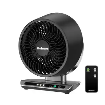 Walmart Holmes Blizzard 8 Digital Air Circulator Fan with Capacitive Touch, 3 Speeds, Remote Control, Black offer