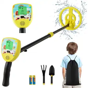 Walmart Gymax Metal Detector for Kids Waterproof Kids Metal Detector w/ Waterproof Search Coil offer