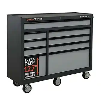 Walmart SHOPMAX Lockable Tool Boxes and Organizers, Steel Black, 51.57 x 18.11 x 42.72, 209.9 lb offer