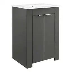 Walmart Modway Maybelle 24 Bathroom Vanity in Gray White offer