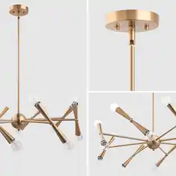 Walmart Brio Lighting Mizu Modern Gold 16 Light Chandelier offer