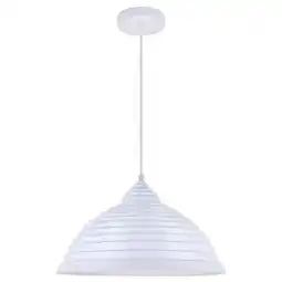 Walmart Classically Modern Ceiling Decorative Aluminum Circa 1 Light White Pendant - 15.5Lx15.5Wx9.5H offer