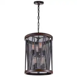 Walmart CWI Lighting Parsh 8 Light Drum Shade Farmhouse Metal Chandelier in Pewter offer