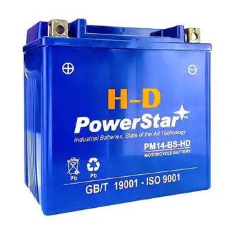 Walmart PowerStar 12V 14Ah Battery H-D YTX14-BS ATV for Honda 450cc TRX450 Four Trax Foreman S ES 2004 offer