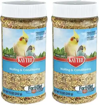 Walmart Kaytee Forti-Diet Pro Health Molting & Conditioning Supplement for Small Birds Pack of 2 offer