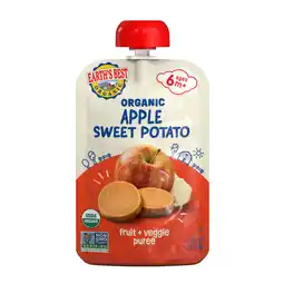 Walmart Earth's Best Organic Stage 2 Baby Food, Apple Sweet Potato Puree, 3.5 oz Pouch offer