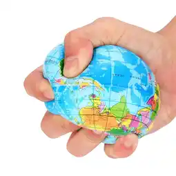 Walmart Stress Relief World Map Foam Palm Ball offer