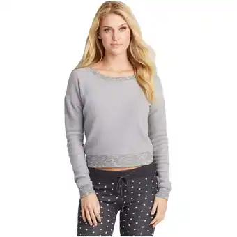 Walmart Aeropostale Womens Super Soft Sweatshirt, Grey, X-Small offer