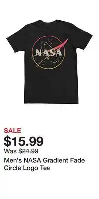 Kohl's Men's NASA Gradient Fade Circle Logo Tee offer