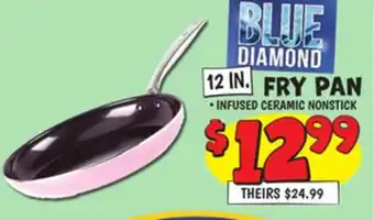 Ollie's BLUE DIAMOND FRY PAN offer